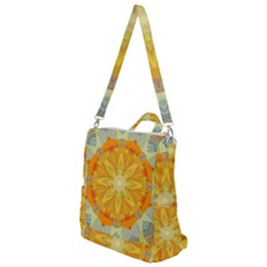 Sunshine Sunny Sun Abstract Yellow Crossbody Backpack by Ravend