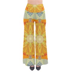 Sunshine Sunny Sun Abstract Yellow So Vintage Palazzo Pants by Ravend