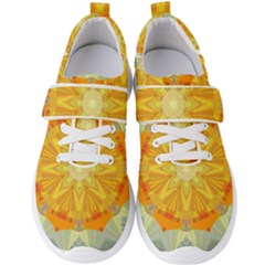 Sunshine Sunny Sun Abstract Yellow Men s Velcro Strap Shoes by Ravend