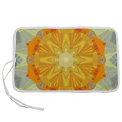 Sunshine Sunny Sun Abstract Yellow Pen Storage Case (s) by Ravend