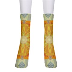 Sunshine Sunny Sun Abstract Yellow Crew Socks