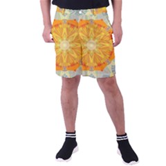 Sunshine Sunny Sun Abstract Yellow Men s Pocket Shorts by Ravend