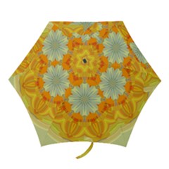 Sunshine Sunny Sun Abstract Yellow Mini Folding Umbrellas by Ravend