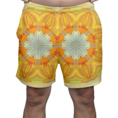 Sunshine Sunny Sun Abstract Yellow Men s Shorts by Ravend