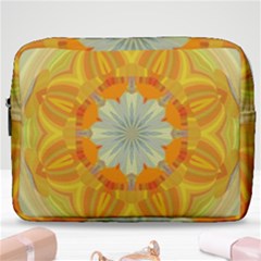 Sunshine Sunny Sun Abstract Yellow Make Up Pouch (large) by Ravend