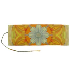 Sunshine Sunny Sun Abstract Yellow Roll Up Canvas Pencil Holder (m)