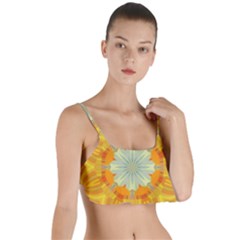 Sunshine Sunny Sun Abstract Yellow Layered Top Bikini Top  by Ravend