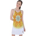 Sunshine Sunny Sun Abstract Yellow Racer Back Mesh Tank Top View1