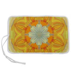 Sunshine Sunny Sun Abstract Yellow Pen Storage Case (l) by Ravend