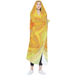 Sunshine Sunny Sun Abstract Yellow Wearable Blanket by Ravend