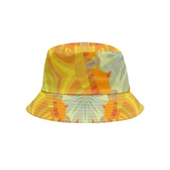 Sunshine Sunny Sun Abstract Yellow Inside Out Bucket Hat (kids) by Ravend