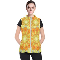 Sunshine-sunny-sun-abstract-yellow - Women s Puffer Vest by Ravend