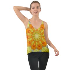 Sunshine-sunny-sun-abstract-yellow - Chiffon Cami by Ravend