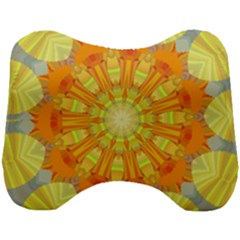 Sunshine-sunny-sun-abstract-yellow - Head Support Cushion by Ravend