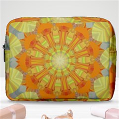 Sunshine-sunny-sun-abstract-yellow - Make Up Pouch (large) by Ravend