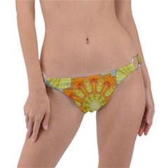 Sunshine-sunny-sun-abstract-yellow - Ring Detail Bikini Bottoms by Ravend