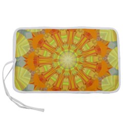 Sunshine-sunny-sun-abstract-yellow - Pen Storage Case (l) by Ravend