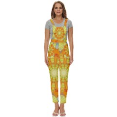 Sunshine-sunny-sun-abstract-yellow - Women s Pinafore Overalls Jumpsuit by Ravend