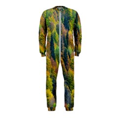 Forest Trees Leaves Fall Autumn Nature Sunshine Onepiece Jumpsuit (kids) by Ravend