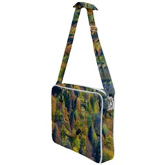 Forest Trees Leaves Fall Autumn Nature Sunshine Cross Body Office Bag by Ravend