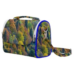 Forest Trees Leaves Fall Autumn Nature Sunshine Satchel Shoulder Bag by Ravend