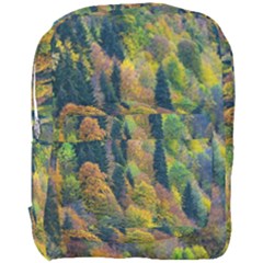 Forest Trees Leaves Fall Autumn Nature Sunshine Full Print Backpack by Ravend