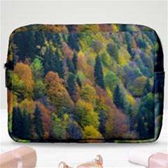 Forest Trees Leaves Fall Autumn Nature Sunshine Make Up Pouch (large) by Ravend