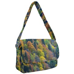 Forest Trees Leaves Fall Autumn Nature Sunshine Courier Bag by Ravend