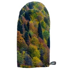 Forest Trees Leaves Fall Autumn Nature Sunshine Microwave Oven Glove by Ravend