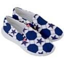 Patriotic Symbolic Red White Blue Women s Lightweight Slip Ons View3