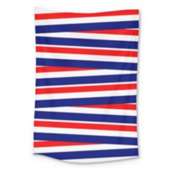 Red-white-blue-patriotic-ribbons Large Tapestry by Ravend