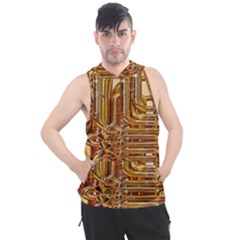 Tuba Valves Pipe Shiny Instrument Music Men s Sleeveless Hoodie by Ravend