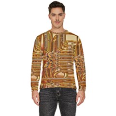 Tuba Valves Pipe Shiny Instrument Music Men s Fleece Sweatshirt by Ravend