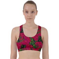 Seamless Pattern With Colorful Bush Roses Back Weave Sports Bra by Ket1n9