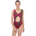 Seamless Pattern With Colorful Bush Roses Center Cut Out Swimsuit View1