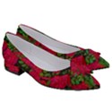 Seamless Pattern With Colorful Bush Roses Women s Bow Heels View3