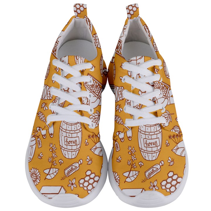 Vector-honey-element-doodle-seamless-pattern-with-beehive-beeke Men s Lightweight Sports Shoes