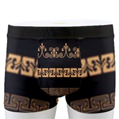 Set-antique-greek-borders-seamless-ornaments-golden-color-black-background-flat-style-greece-concept Men s Boxer Briefs by Ket1n9