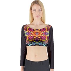 Florales Muster Long Sleeve Crop Top by 2607694c