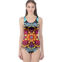 Florales Muster One Piece Swimsuit