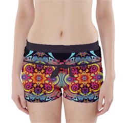 Florales Muster Boyleg Bikini Wrap Bottoms