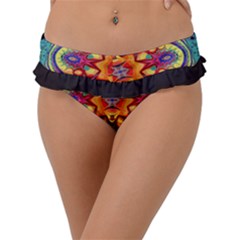 Florales Muster Frill Bikini Bottoms