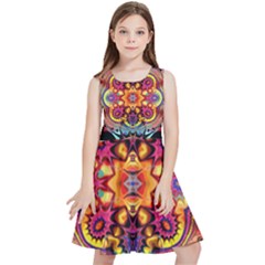 Florales Muster Kids  Skater Dress