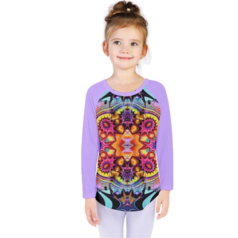 Pink Florales Muster Kids  Long Sleeve T-shirt by 2607694c