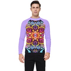 Pink Florales Muster Men s Long Sleeve Rash Guard by 2607694c