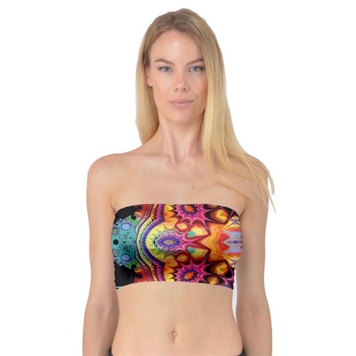 blume abstrakt Bandeau Top