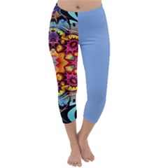 Blume Abstrakt Capri Winter Leggings 