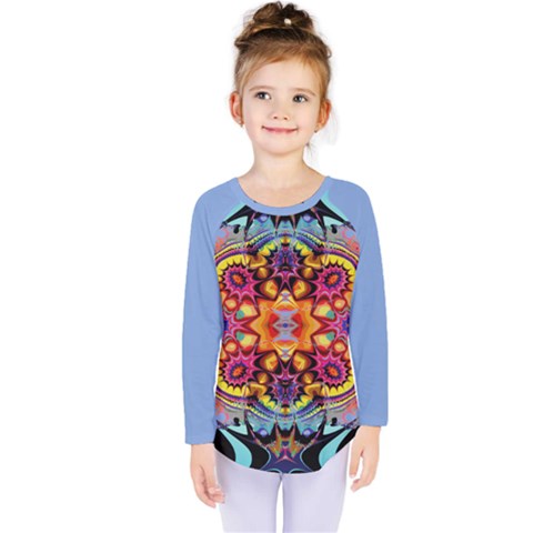 Blume Abstrakt Kids  Long Sleeve T-shirt by 2607694c