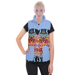 Blume Abstrakt Women s Button Up Vest