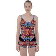 Blume Abstrakt Tie Front Two Piece Tankini by 2607694c